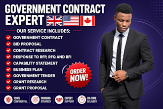 write a winning government contract proposal, rfp, rfq, grant proposal