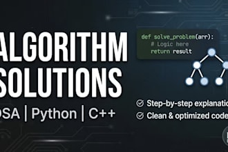 solve algorithms and data structures problems in cpp or python