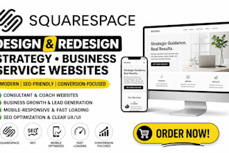 build strategy consultant website business growth website squarespace website