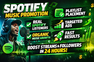run spotify music promo to grow your song and audience fast