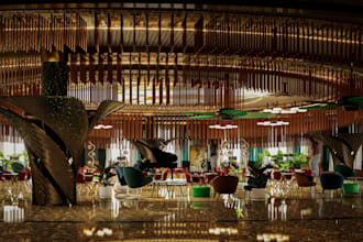 aesthetics3d venue interior,cgi dining hall,d5 ballroom design,restaurant render