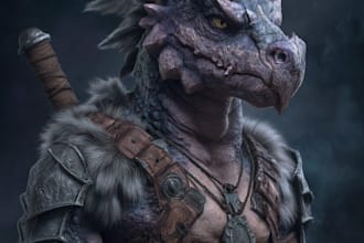create unique creature monster design and character design