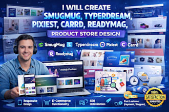 design smugmug typerdream pixiest carrd readymug volusion product store design