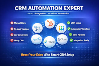 setup hubspot crm apptivo flowlu crm bitrix24 highlevel crm close crm automation