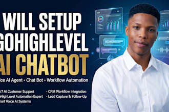 setup gohighlevel ai chatbot go high level voice ai agent chat bot workflow