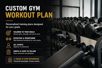 create a custom gym workout plan for your goals