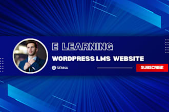 design an elearning wordpress lms website using tutor lms, learndash