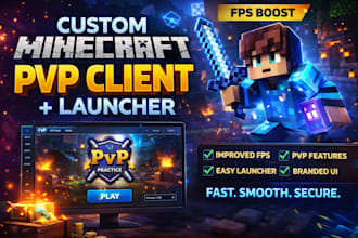 create custom minecraft pvp client and minecraft pvp launcher