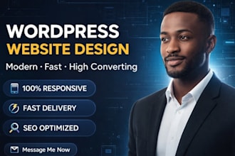 create wordpress website design, ecommerce website and woo commerce store