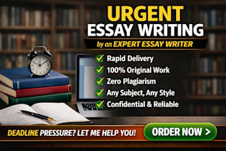 do urgent essay writing as an expert writer