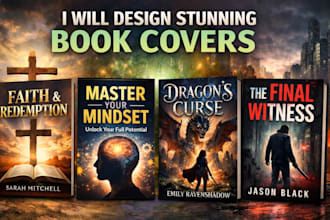 design KDP book cover ebook cover paperback and illustration