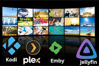 setup kodi, plex, jellyfin media server with real debrid for 4k streaming, arr