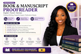 book proofread french proofread german proofread  text proofread manuscript