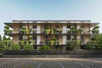 renovate 3d  residential complex, outdoor amenities,render property development