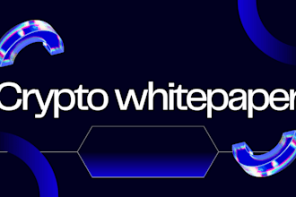 write and design modern crypto and gaming white paper blockchain, PDF brochure