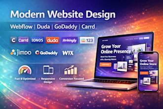 do carrd ionos duda strikingly site123 jimdo godaddy webflow website design