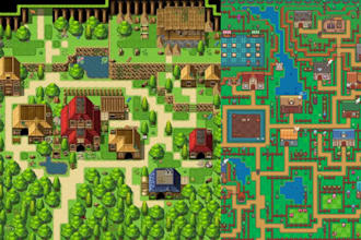design pokemon gen3 gen4 tileset, tilemap and pixel environments for rpg, rom