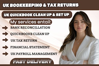 be your UK accountant, file UK tax return, UK bookkeeping, annual accounts