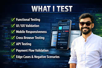 professionally test your website app or saas and find critical bugs