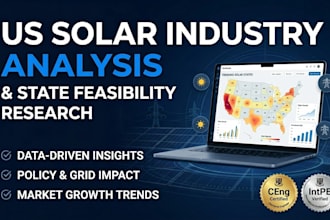 deliver US solar industry analysis and state feasibility research