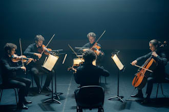 compose emotional cinematic strings and orchestral arrangements