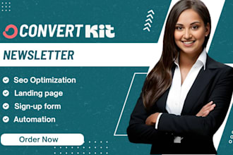 convertkit newsletter design kit automation kit landing page design