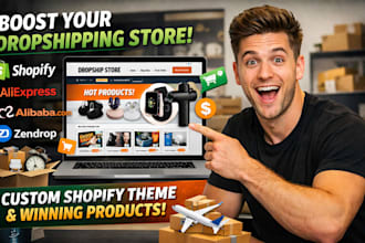 shopify dropshipping store startup ecommerce website design connect whop shopify