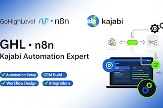 build powerful ghl, n8n, and kajabi automations with full ghl CRM setup