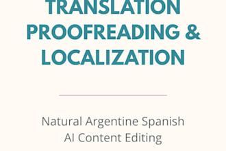 edit ai translated content into natural spanish mtpe