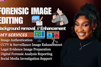 do forensic image editing, enhancement, digital forensic, photo restoration