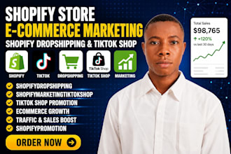 promote shopify store ecommerce marketing shopify dropshipping store tiktok shop