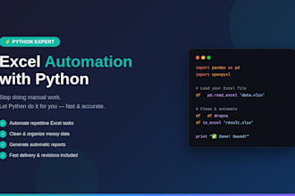 automate your excel tasks using python