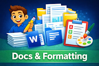 format and design professional documents, templates and reports