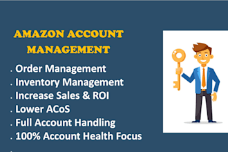 be your amazon account and brand manager