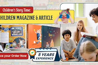 write and design children magazine, kids ebook writer, non fiction, kids design