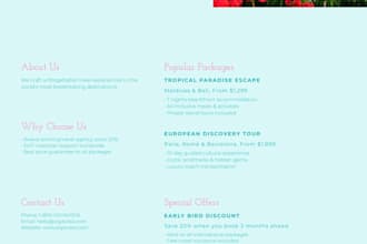 create different business brochures