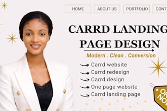 design carrd landing page redesign carrd website design