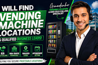 do b2b cold calling and lead generation for vending machine businesses