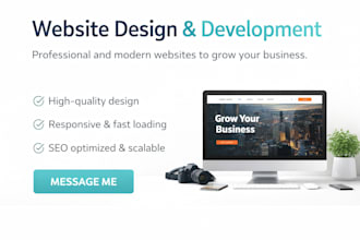 build a modern responsive website for your businness