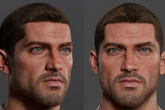 create realistic 3d unreal engine metahuman character for game and animation