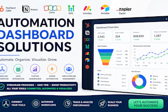hubspot crm notion zoho ghl monday airtable zapier automation dashboard