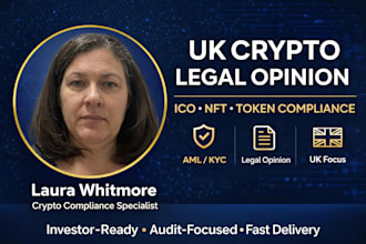 draft UK crypto legal opinion contract for ico nft token compliance