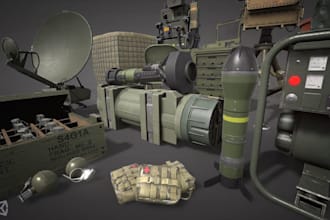 create high quality game ready 3d props and assets for unreal engine and unity