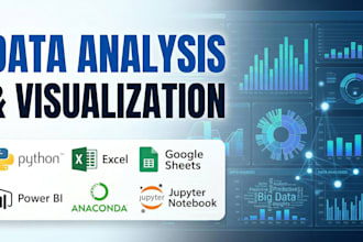 do data analysis, excel work, data cleaning and dashboard