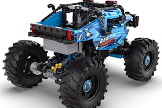 do 3d lego model, car, bike, house, toy technic, lego character, minifigure xml