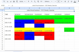 virtual assistant for email and schedule management