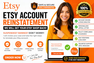 do appeal for etsy reinstatement reopen etsy suspend account