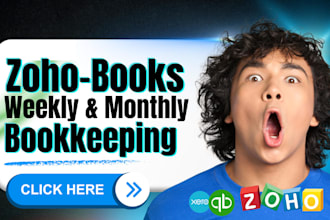 do bookkeeping quickbooks cleanup xero wave expert zoho books crm setup