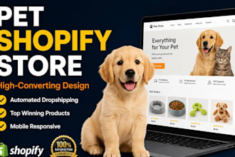 build a profitable pet shopify store or pet dropshipping website