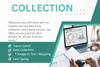 do professional data entry and transcription